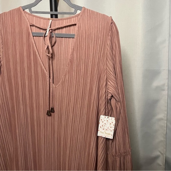 Free People Can’t Help It Clay Pink Mini Dress Medium - Picture 10 of 15